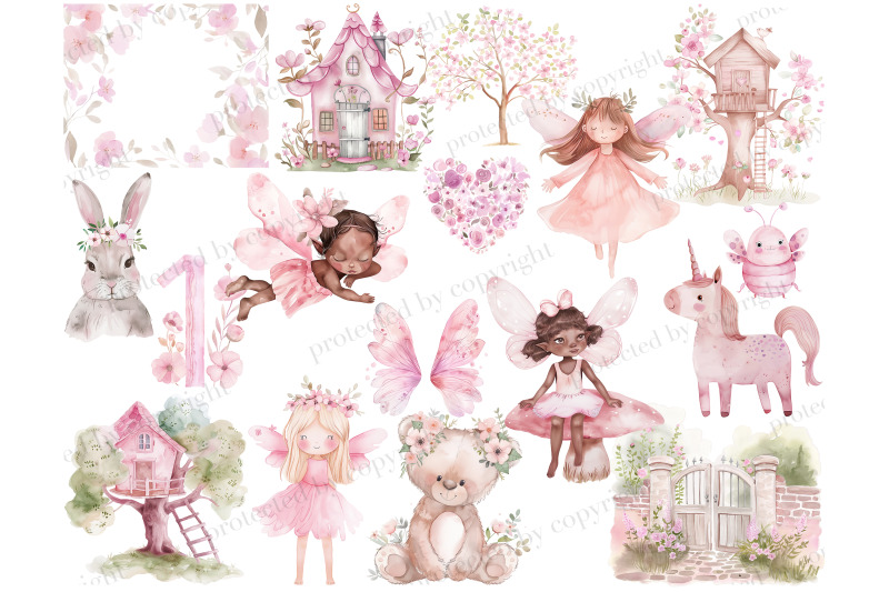 fairy-clipart-bundle-baby-shower-graphics-set