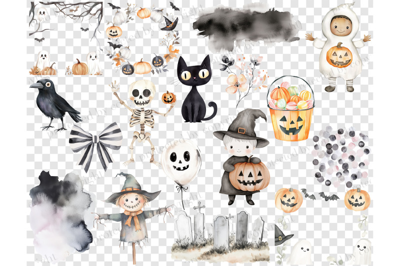 cute-halloween-clipart-set-spooky-kids-png-bundle