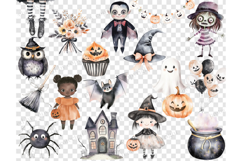 cute-halloween-clipart-set-spooky-kids-png-bundle