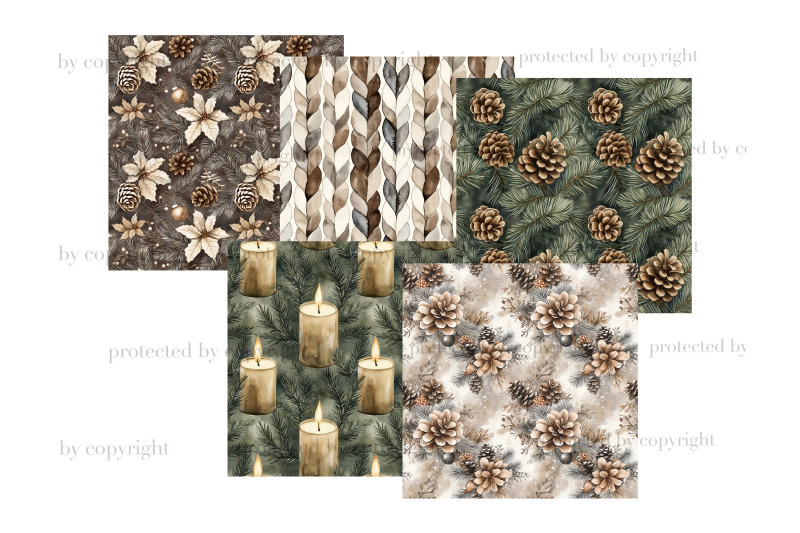 rustic-christmas-digital-papers-xmas-patterns