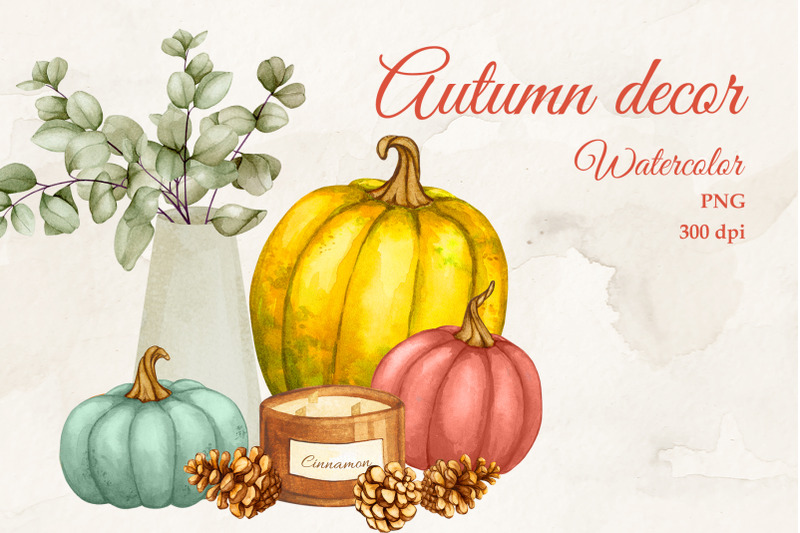 autumn-decor-watercolor-sublimation-clipart-png