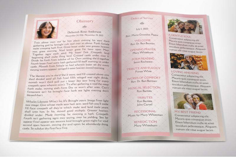 glamour-funeral-program-template-for-canva-pink-white-celebration-of