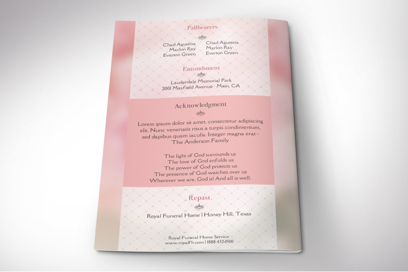 glamour-funeral-program-template-for-canva-pink-white-celebration-of