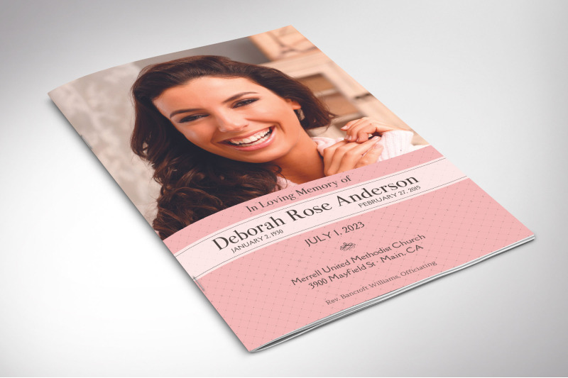 glamour-funeral-program-template-for-canva-pink-white-celebration-of