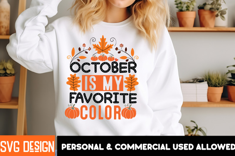 october-is-my-favorite-color-t-shirt-design