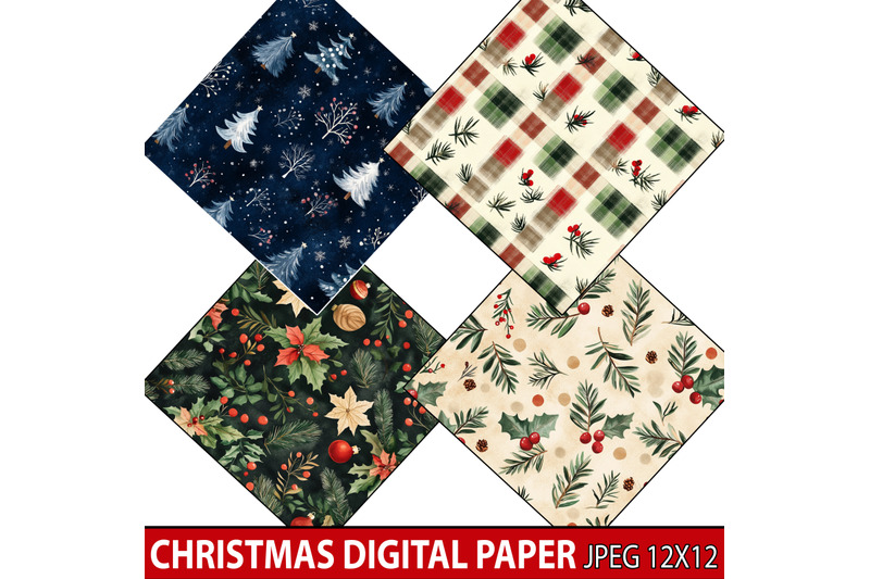 christmas-digital-paper-bundle