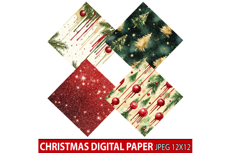 christmas-digital-paper-bundle