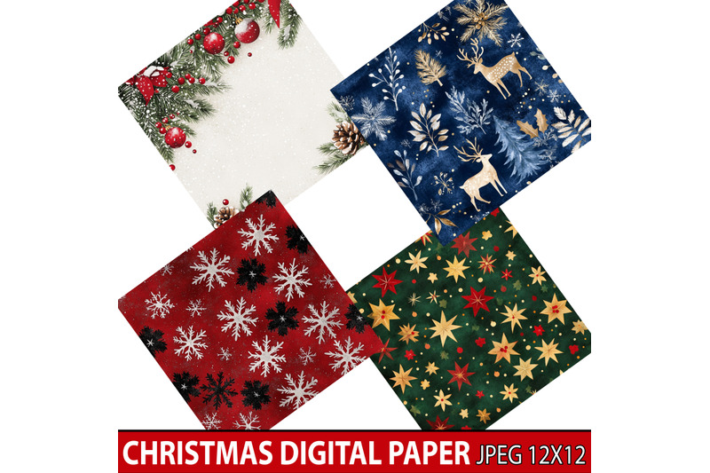 christmas-digital-paper-bundle