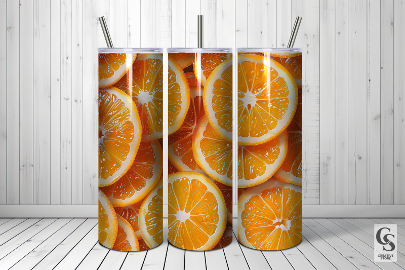 orange-3d-slices-seamless-patterns