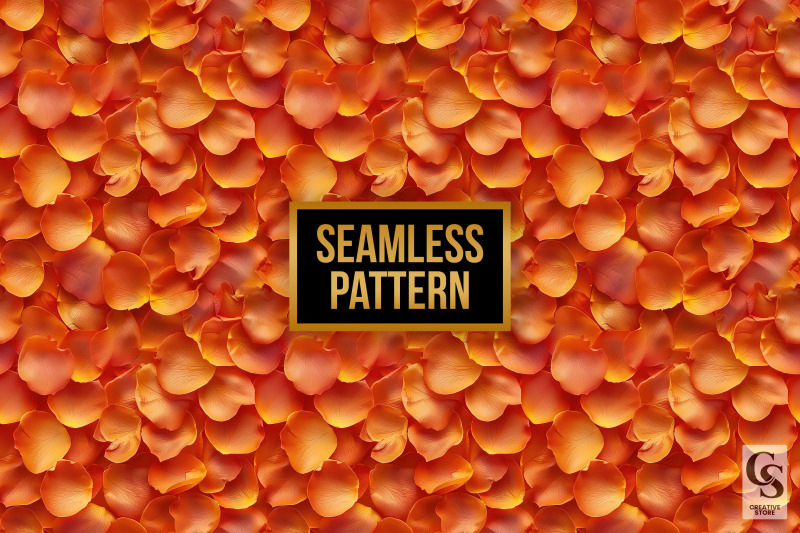 fall-orange-rose-petals-seamless-patterns