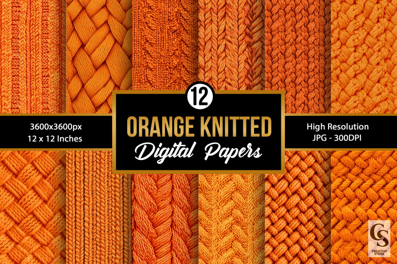 orange-woven-knitted-digital-papers