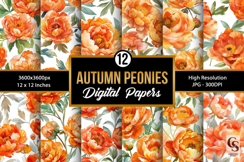 fall-watercolor-peony-seamless-patterns