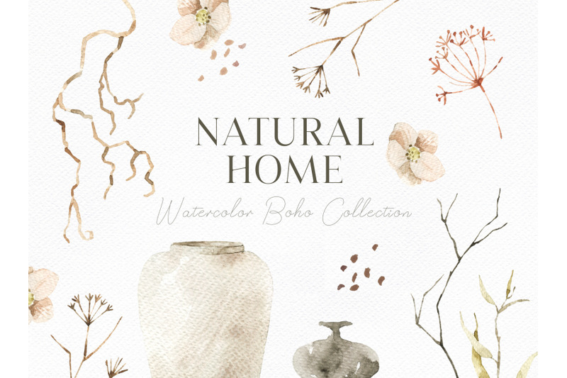 natural-home-watercolor-boho-clipart-png