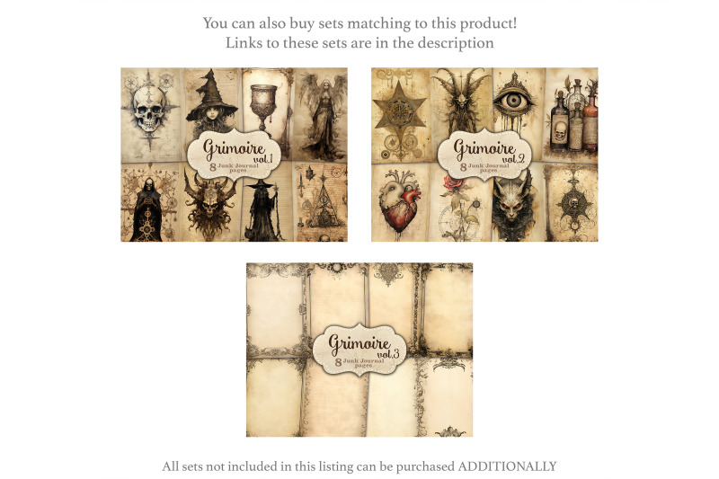 grimoire-junk-journal-page-gothic-printable-paper