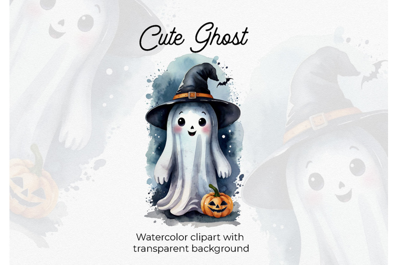 cute-ghost-watercolor-clipart-with-transparend-background