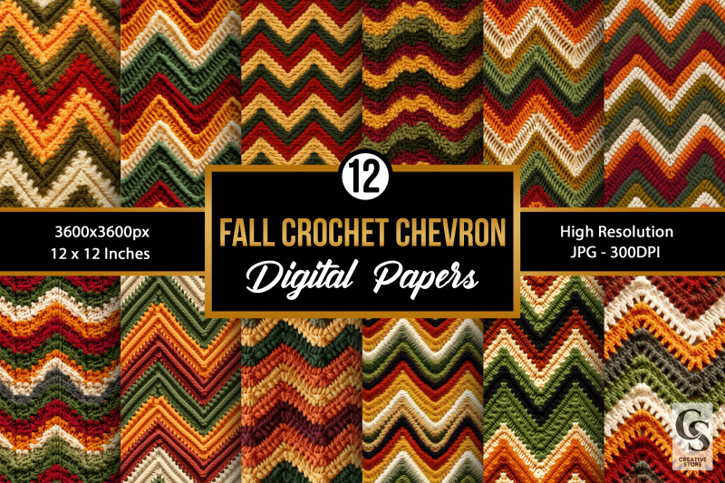 autumn-crochet-chevron-seamless-patterns