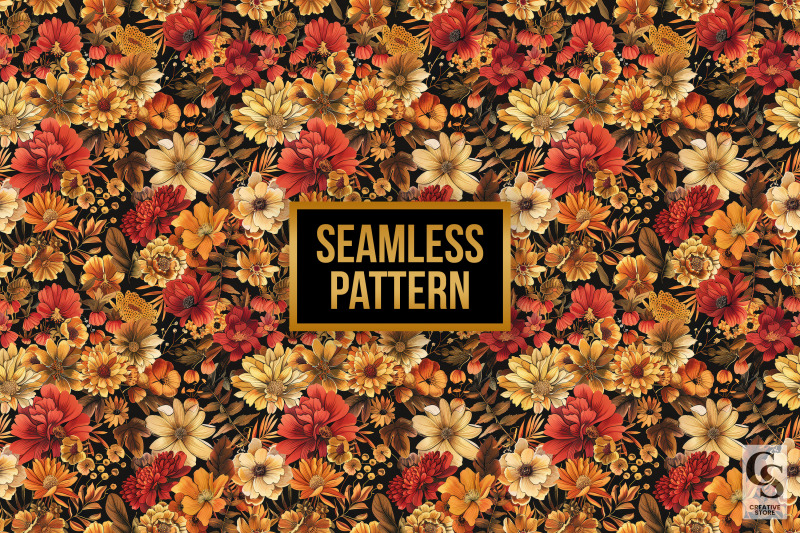 autumn-fall-floral-medley-digital-papers