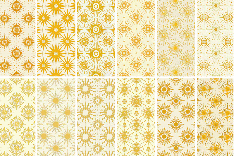 12-seamless-sun-patterns-sunshine-boho-seamless