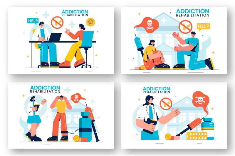 9-addiction-rehabilitation-illustration