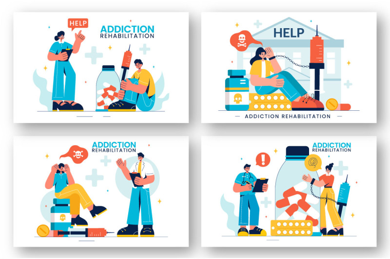 9-addiction-rehabilitation-illustration