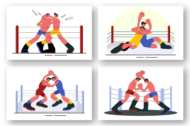 9-wrestling-sport-illustration