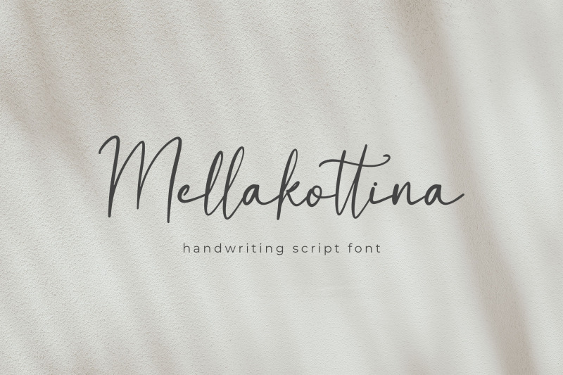 mellakottina-handwriting-script-font