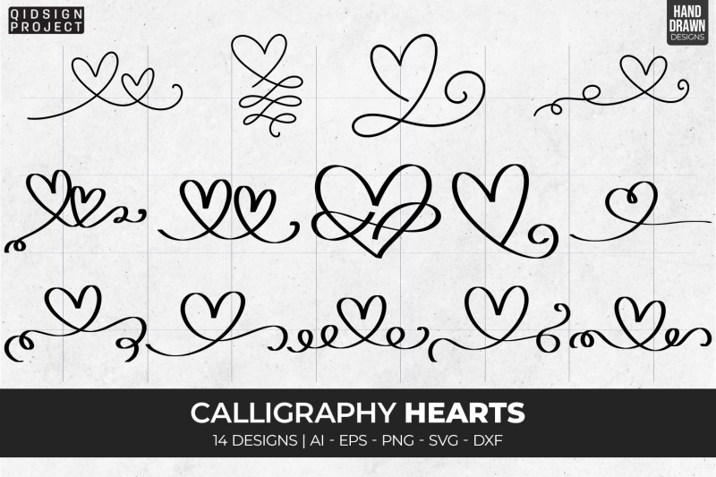 14-calligraphy-hearts-hand-drawn-heart-svg-decorative-svg