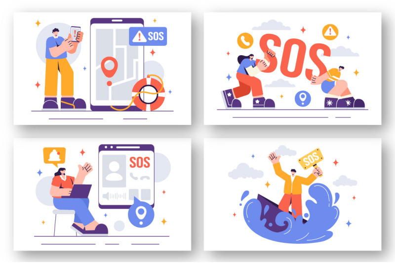 13-sos-message-emergency-illustration