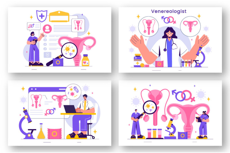 9-venereologist-diagnostic-illustration