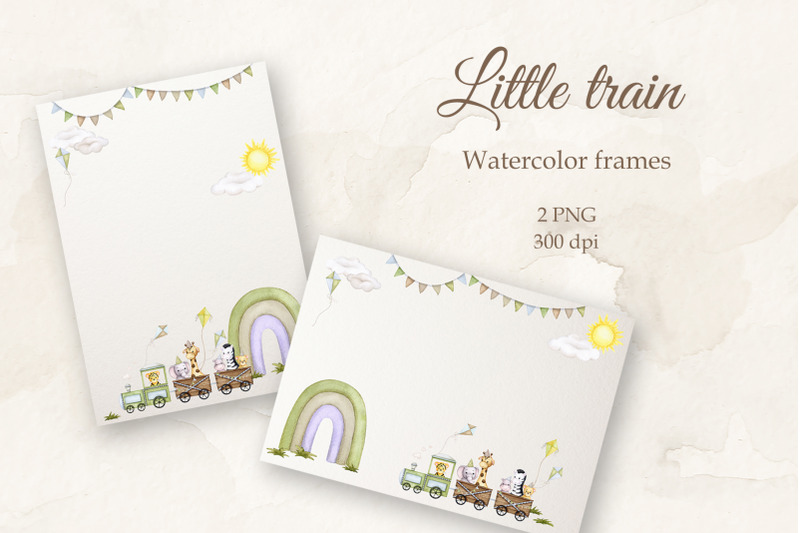 train-travel-watercolor-png-frames