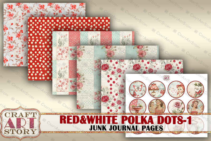 retro-fashion-junk-journal-kit-red-amp-white-polka-dots-part-1