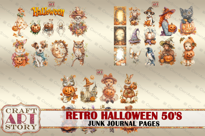 retro-halloween-50-039-s-junk-journal-pages-addon-scrapbook