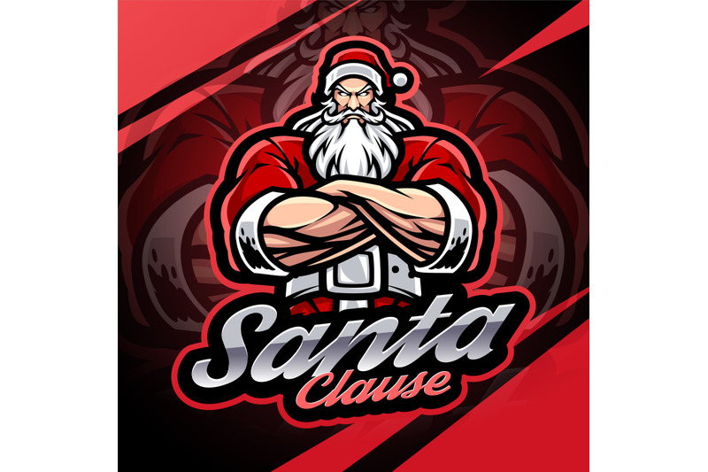 santa-esport-mascot-logo-design