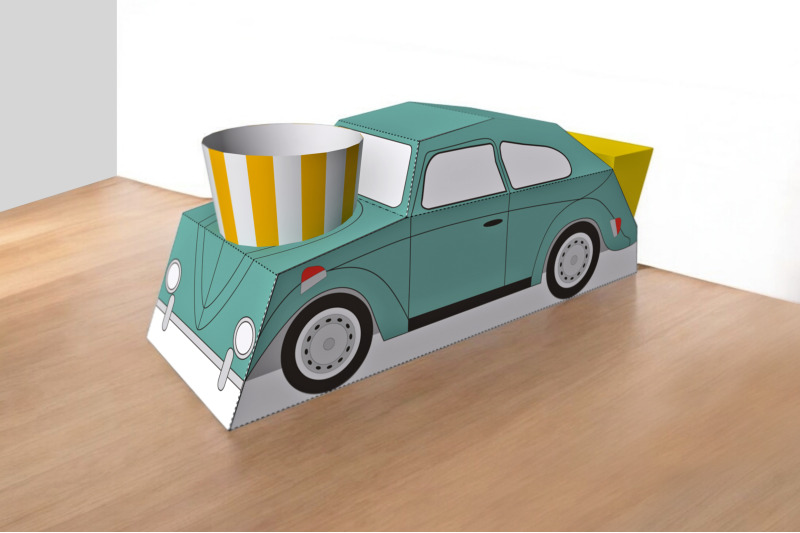 car-food-box-3d-papercraft