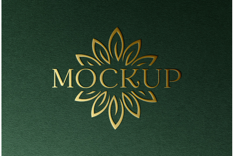 luxury-gold-logo-mockup-green-paper