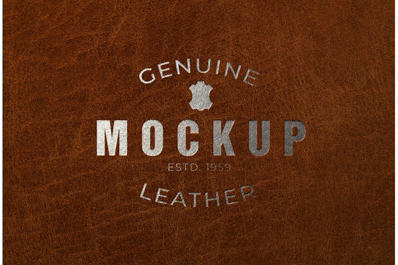 silver-foil-logo-mockup-on-leather