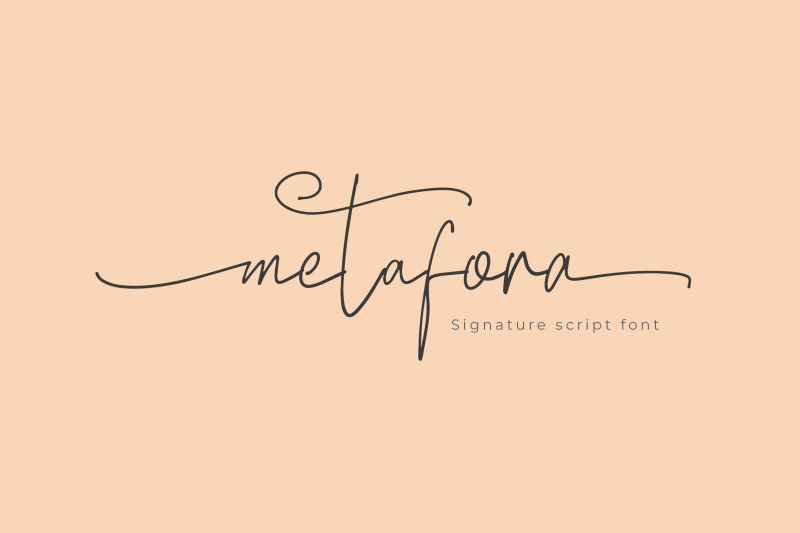 metafora-signature-script-font