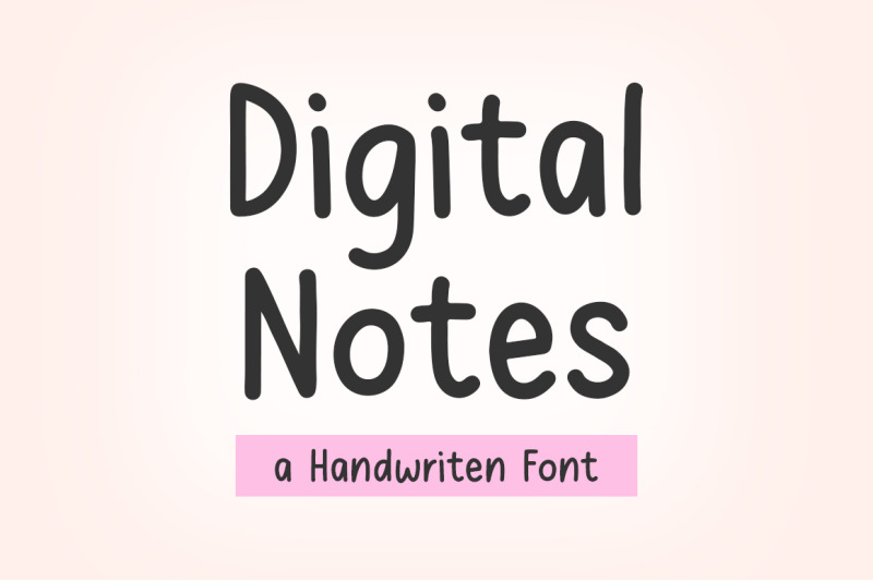 digital-notes-font