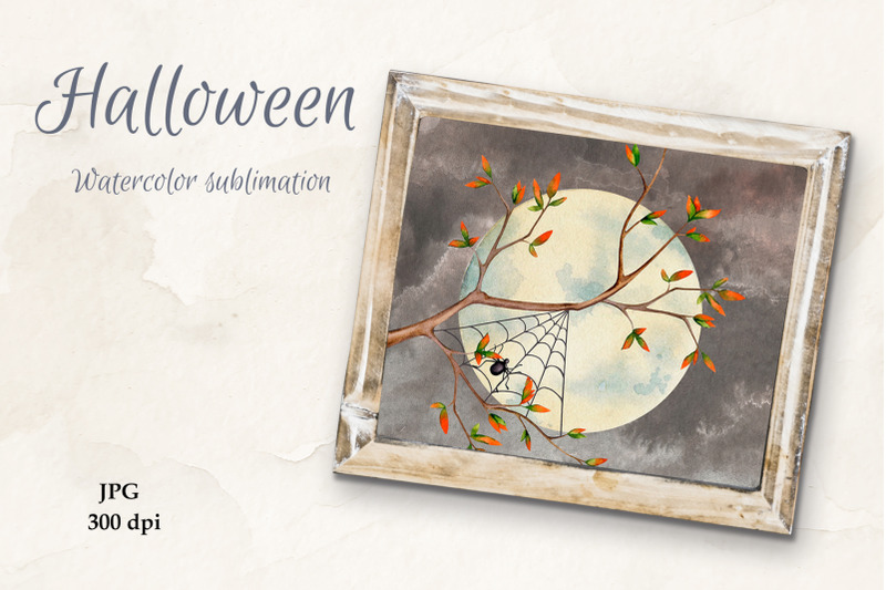 evil-moon-halloween-watercolor-sublimation