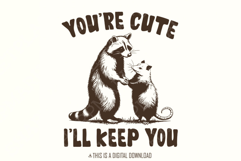 you-039-re-weird-i-039-ll-keep-you-png-funny-retro-raccoon-opossum-design-sa