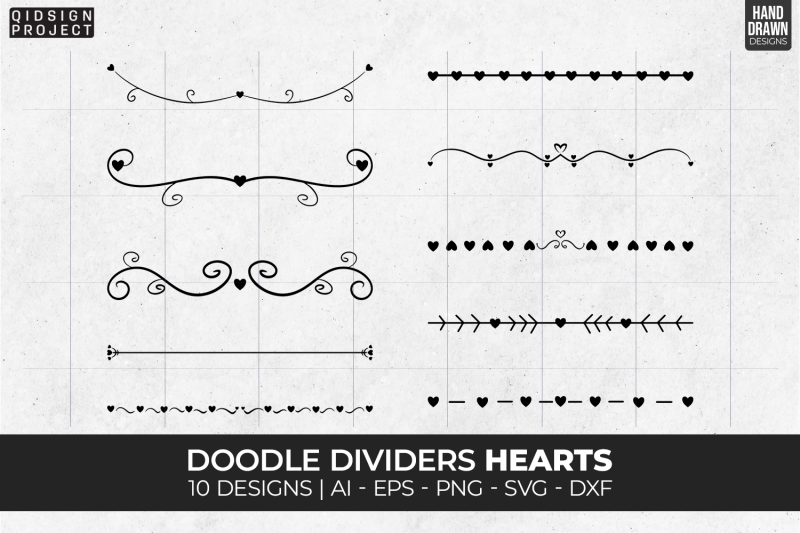 10-doodle-dividers-hearts-heart-text-dividers-svg