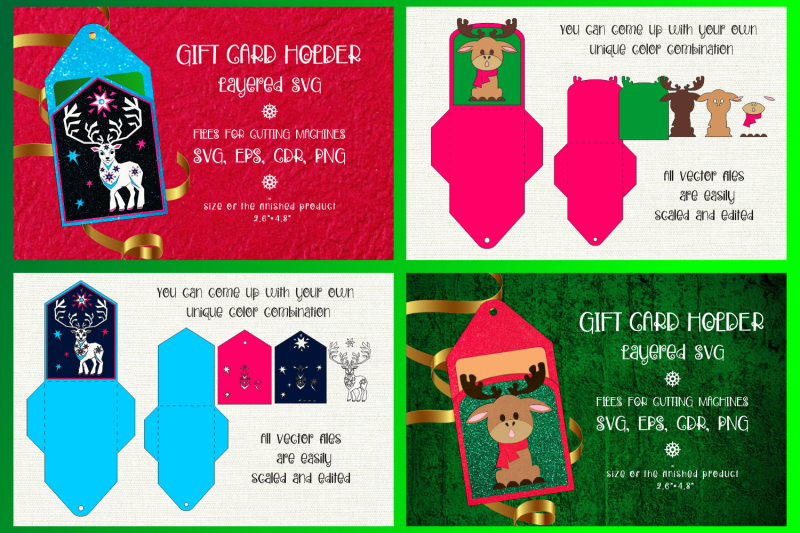 christmas-gift-card-holder-bundle-paper-craft-template