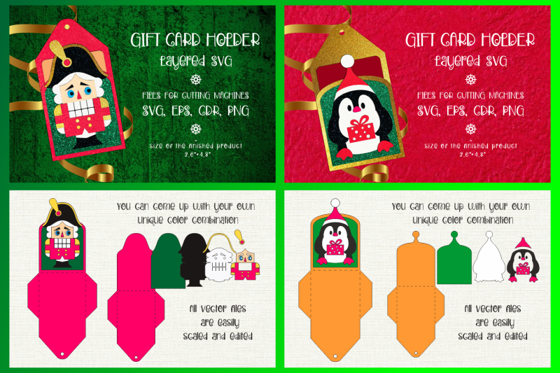 christmas-gift-card-holder-bundle-paper-craft-template