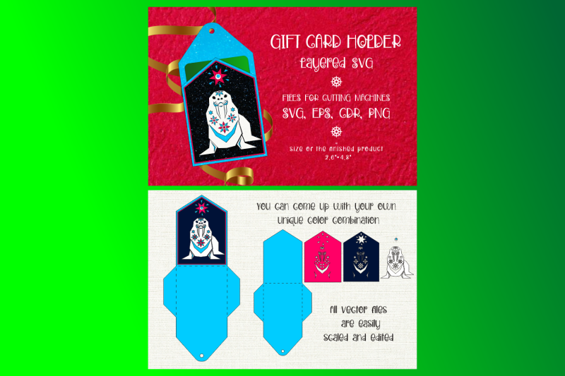 christmas-gift-card-holder-bundle-paper-craft-template