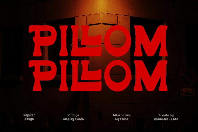 pillom-vintage-font