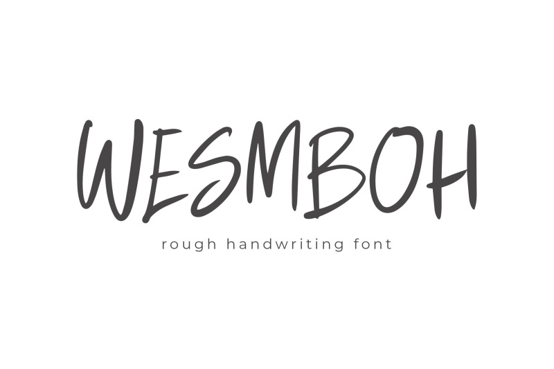 wesmboh-handwriting-font