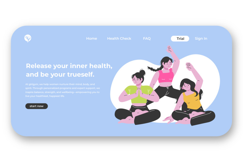 flat-design-women-wellness-illustration