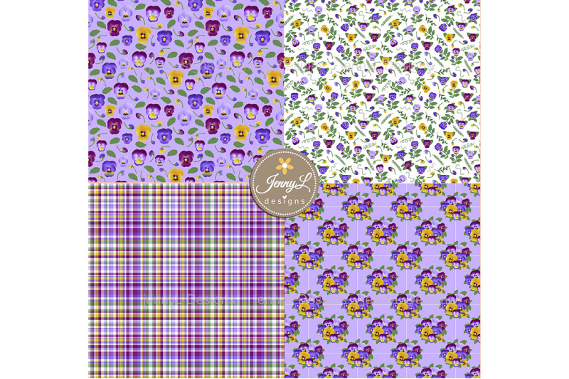 pansies-floral-seamless-digital-paper-and-clipart