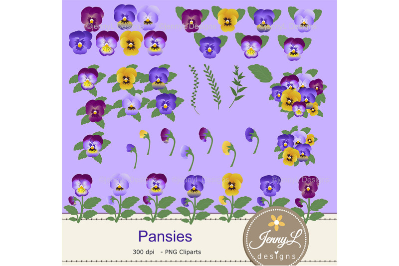 pansies-floral-seamless-digital-paper-and-clipart