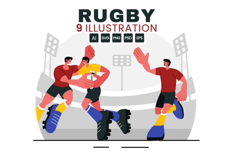 9-rugby-player-illustration